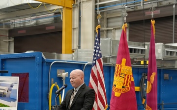 Anniston Army Depot building 434 ribbon cutting for welding facility project