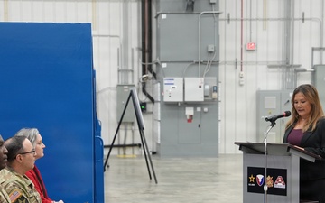 Anniston Army Depot building 434 ribbon cutting for welding facility project