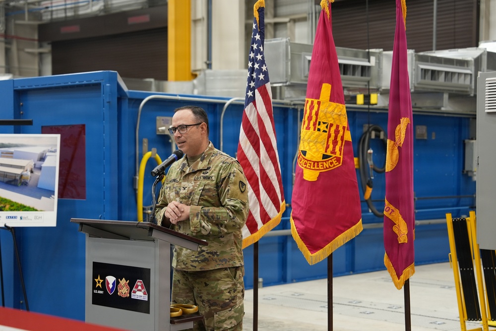 Anniston Army Depot building 434 ribbon cutting for welding facility project