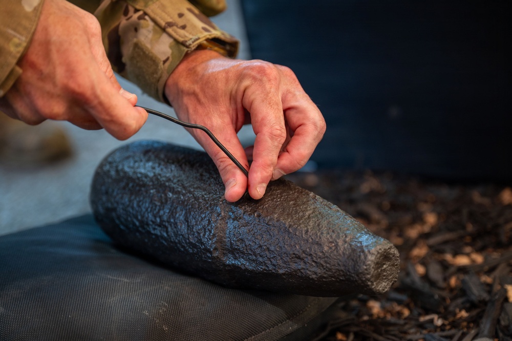 Andrews EOD technicians neutralize Civil War artillery round