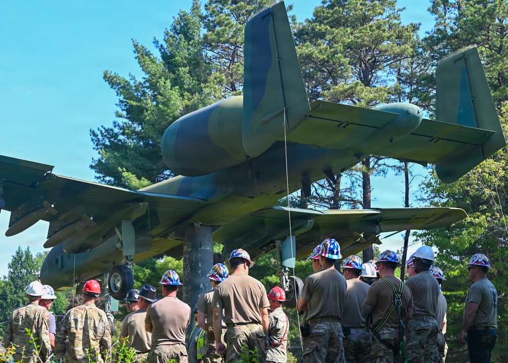 104th Fighter Wing relocates A-10 static display to celebrate aviation legacy