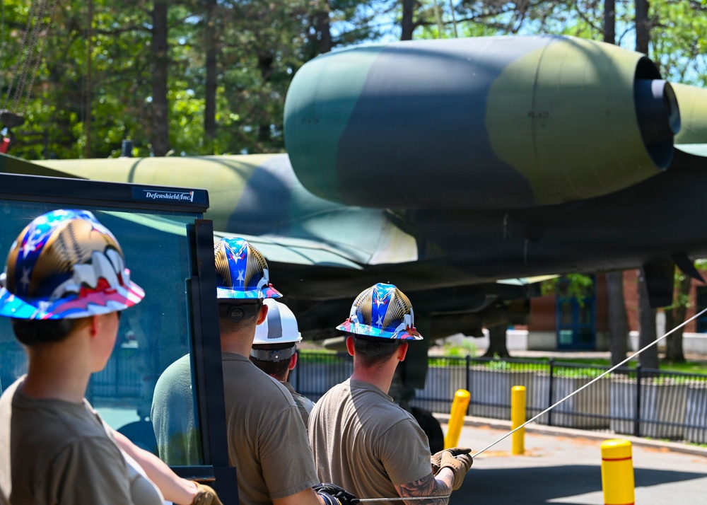 104th Fighter Wing relocates A-10 static display to celebrate aviation legacy