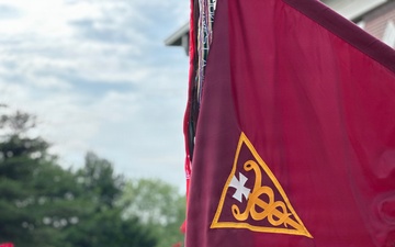 3d Theater Medical Command flag displayed outdoors