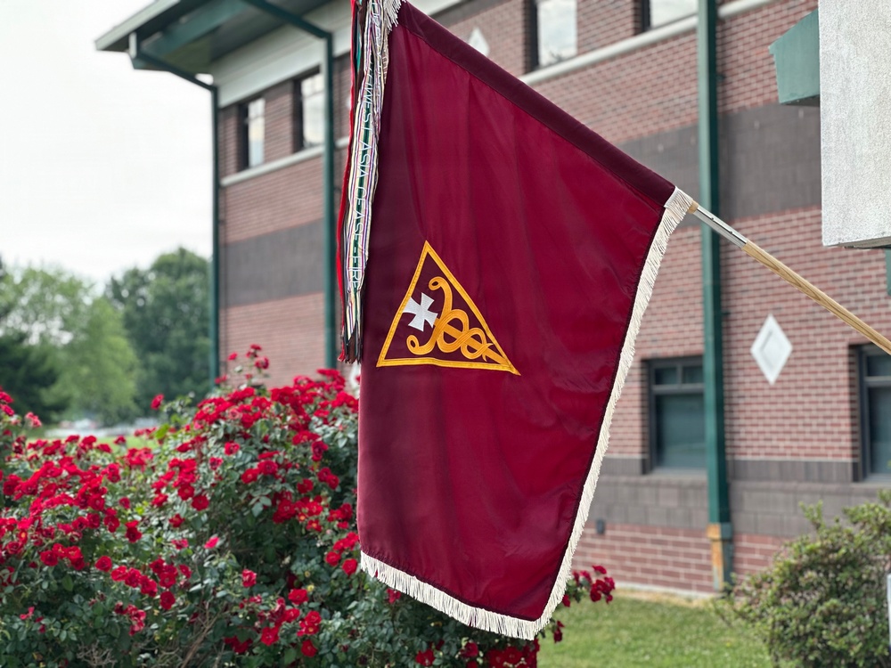 3d Theater Medical Command flag displayed outdoors