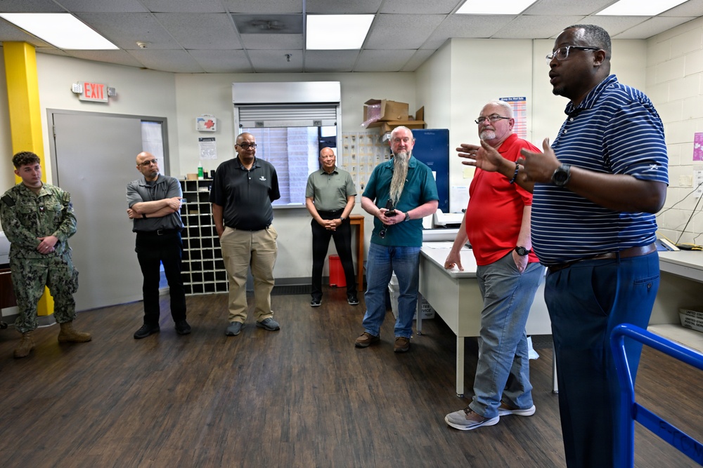 NAVSUP Postal Strategic Planning Workshop members visit NAS Jacksonville Post Office