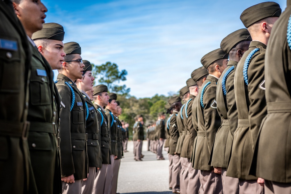 2025 01 30 198th Infantry Brigade Turning Blue Ceremony