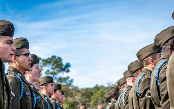 2025 01 30 198th Infantry Brigade Turning Blue Ceremony