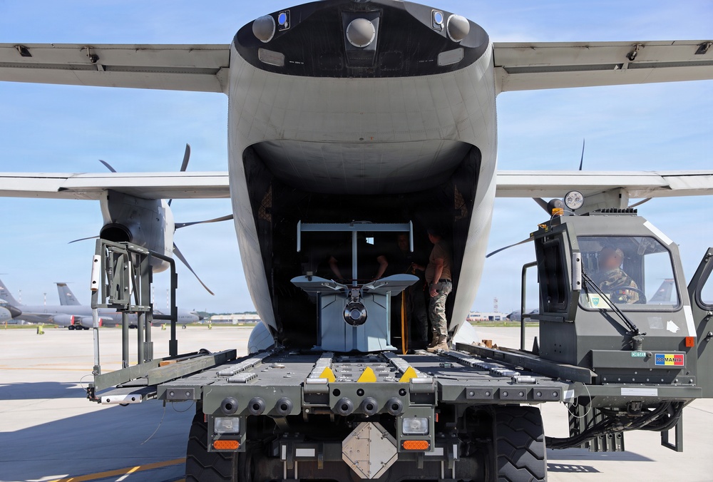 Romanian C-27 Drops Long Range Grasshopper during Trojan Footprint 2026