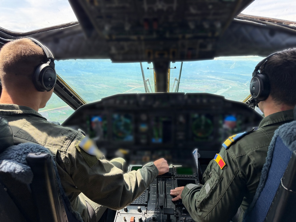 Romanian C-27 Drops Long Range Grasshopper during Trojan Footprint 2026