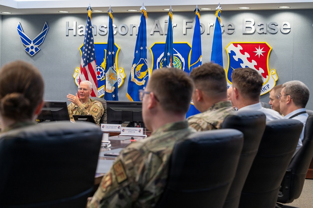 AFMC acting deputy commander visits Hanscom AFB