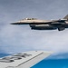 KC-135 refuels F-16