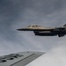 KC-135 refuels F-16