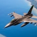 KC-135 refuels F-16