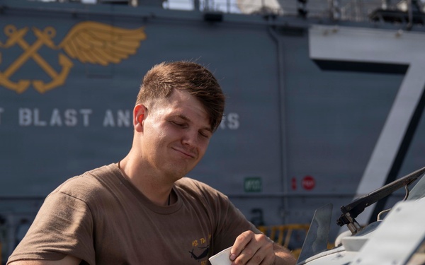USS Tripoli Aircraft Maintenance
