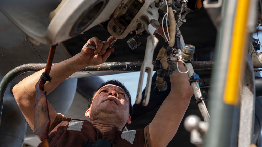 USS Tripoli Aircraft Maintenance