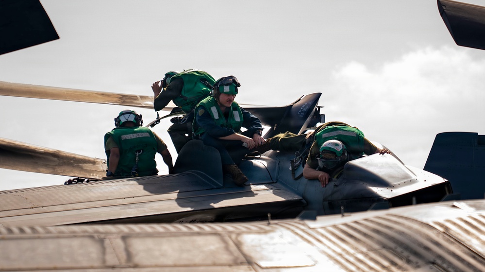 USS Tripoli Aircraft Maintenance