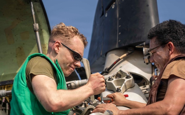 USS Tripoli Aircraft Maintenance