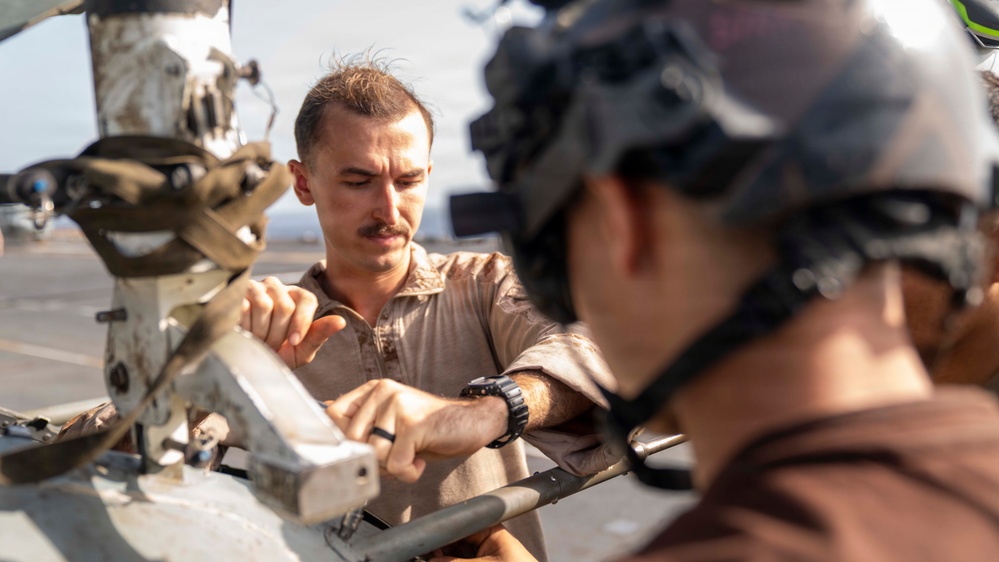 USS Tripoli Aircraft Maintenance