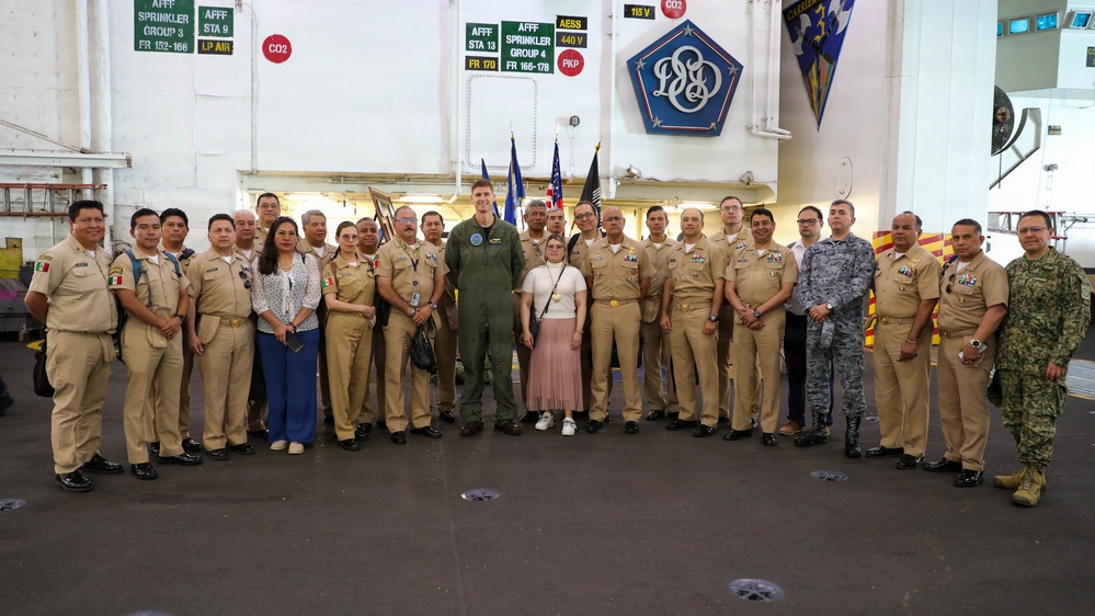 Mexican Navy Senior Officers visit USS Dwight D. Eisenhower (CVN 69)