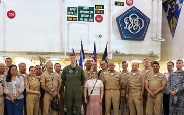 Mexican Navy Senior Officers visit USS Dwight D. Eisenhower (CVN 69)