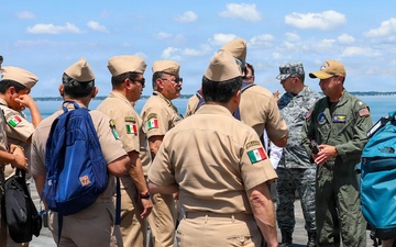 Mexican Navy Senior Officers visit USS Dwight D. Eisenhower (CVN 69)