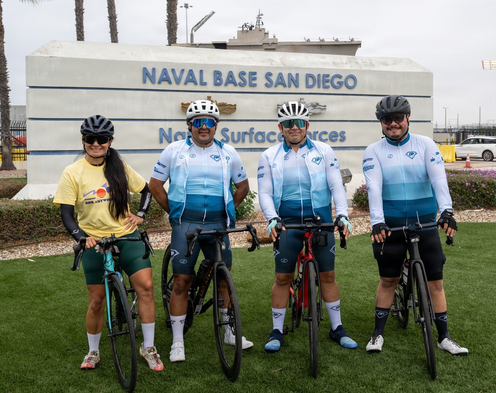 Naval Base San Diego Participates in Bike Anywhere Day