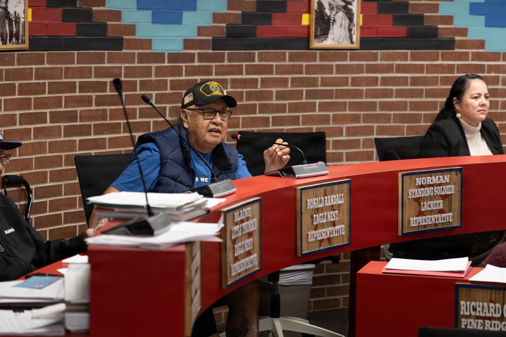 USDA Rural Development leadership provide program opportunities during Oglala Sioux Tribe council meeting