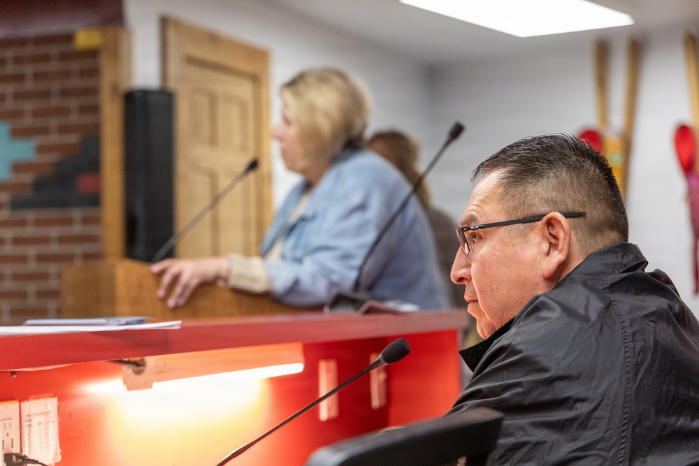 USDA Rural Development leadership provide program opportunities during Oglala Sioux Tribe council meeting