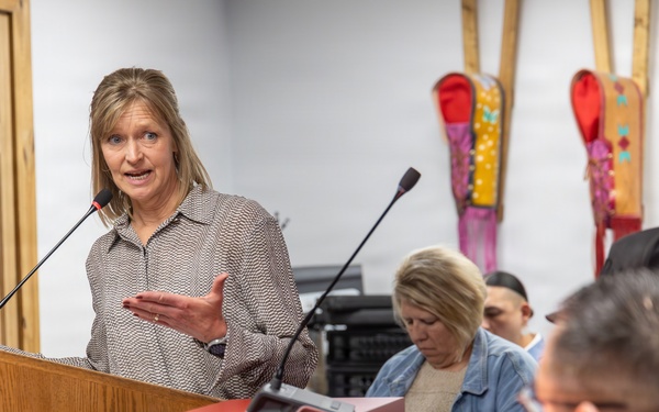 USDA Rural Development leadership provide program opportunities during Oglala Sioux Tribe council meeting