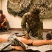 A Soldier with the 184th Expeditionary Sustainment Command, MSARNG, conducts Combat Life Saver (CLS) Training during Annual Training