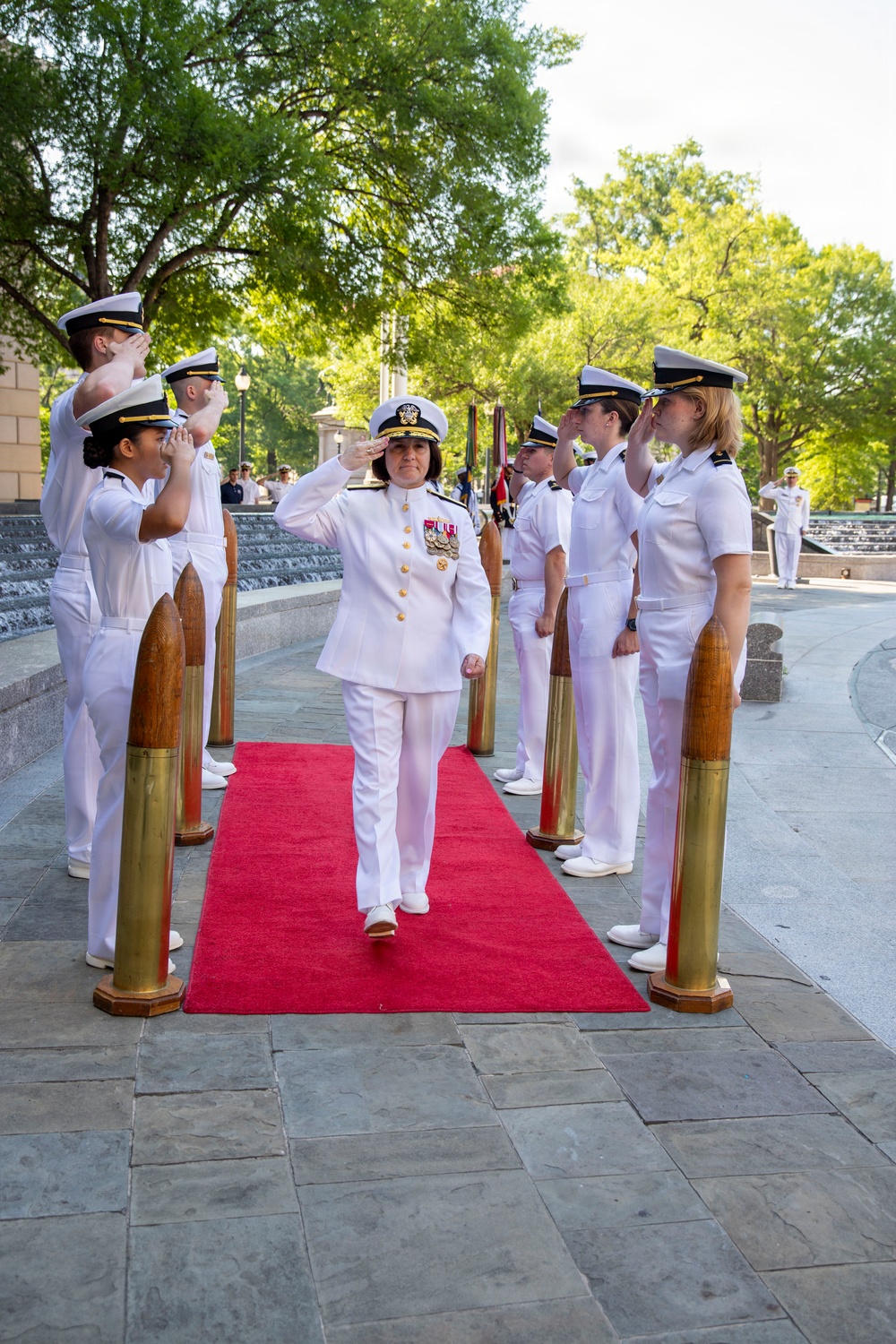 George Washington University Naval Reserve Officers Training Corps commissioning ceremony