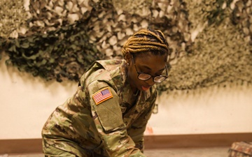 A Soldier with the 184th Expeditionary Sustainment Command, MSARNG, conducts Combat Life Saver (CLS) Training during Annual Training