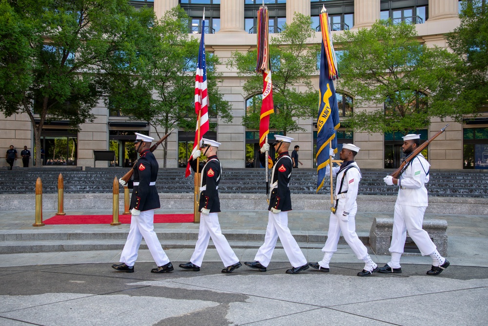 George Washington University Naval Reserve Officers Training Corps Commissioning Ceremony