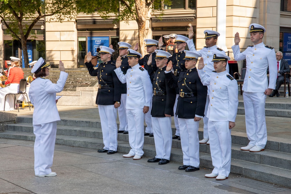 George Washington University Naval Reserve Officers Training Corps Commissioning Ceremony