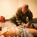 A Soldier with the 184th Expeditionary Sustainment Command, MSARNG, conducts Combat Life Saver (CLS) Training during Annual Training