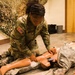 A Soldier with the 184th Expeditionary Sustainment Command, MSARNG, conducts Combat Life Saver (CLS) Training during Annual Training