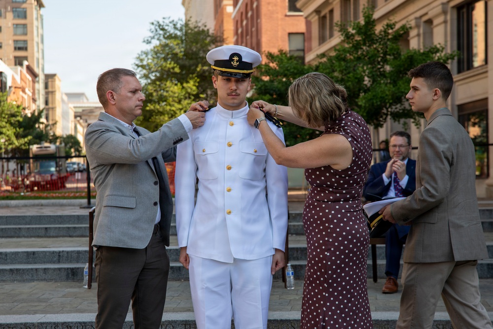 George Washington University Naval Reserve Officers Training Corps Commissioning Ceremony