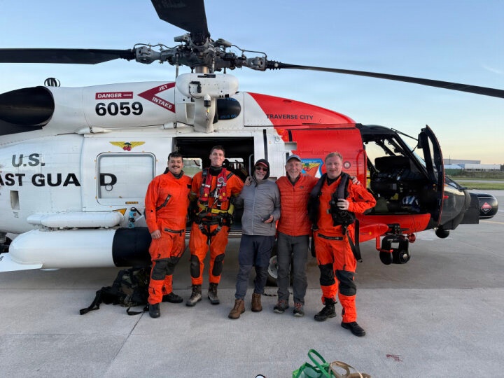 Coast Guard transports 2 after plane crashes on North Fox Island  in Lake Michigan