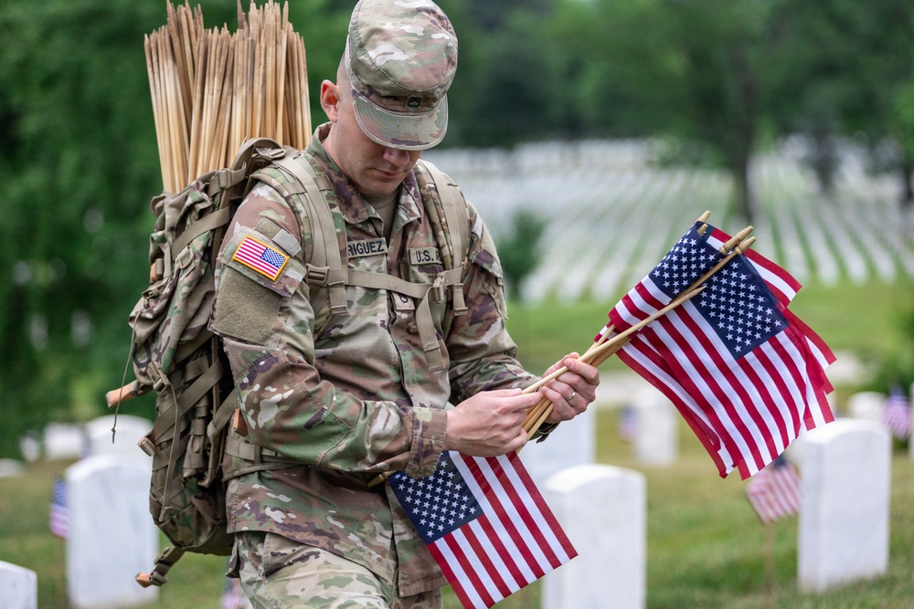 Fife and Drum Corps Conducts Flags In