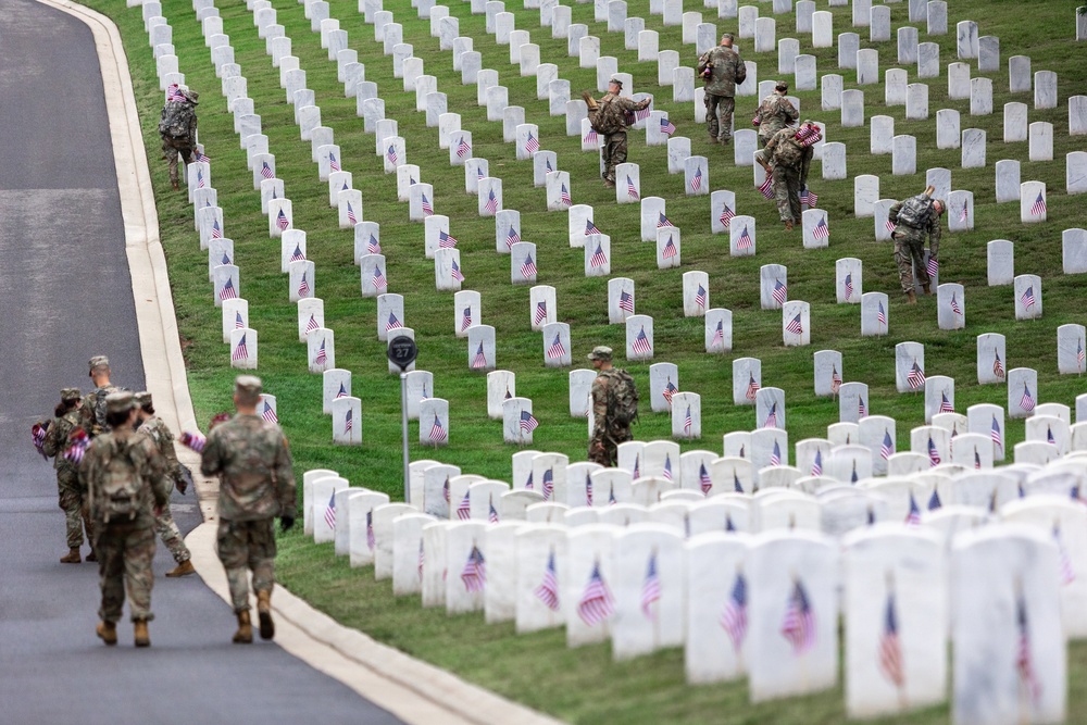 Fife and Drum Corps Conducts Flags In
