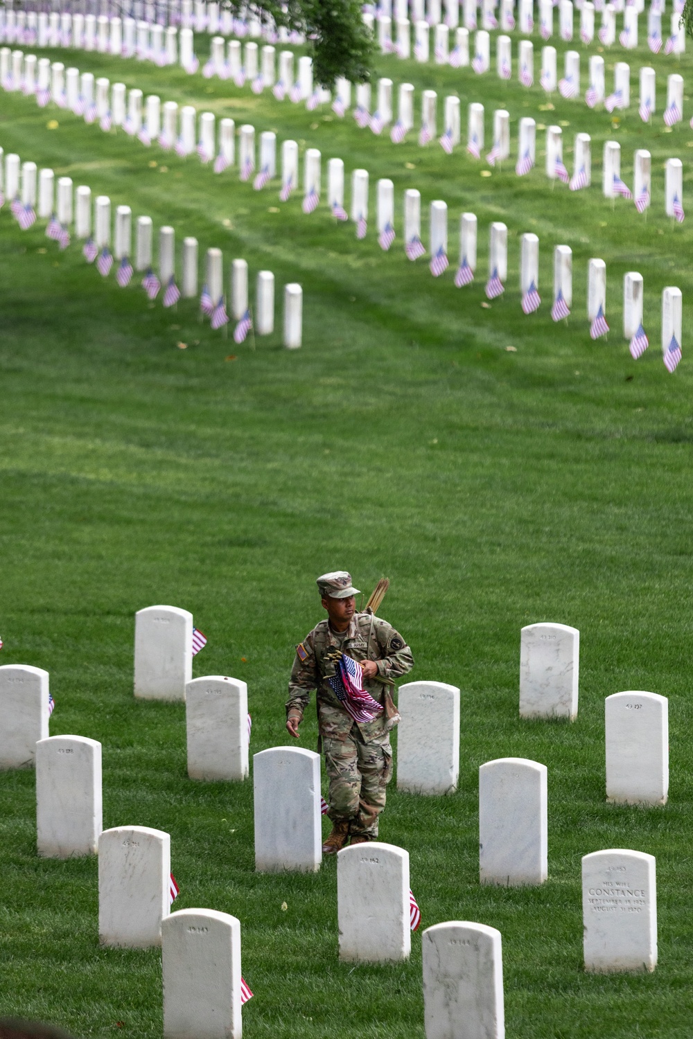 Fife and Drum Corps Conducts Flags In