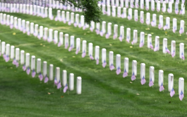 Fife and Drum Corps Conducts Flags In