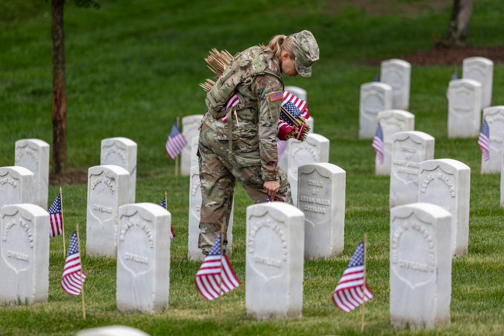 Fife and Drum Corps Conducts Flags In