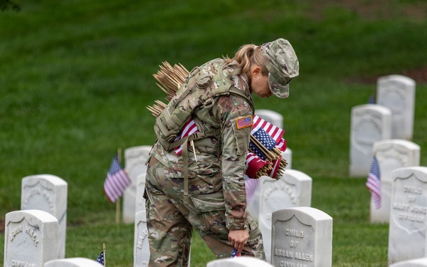 Fife and Drum Corps Conducts Flags In