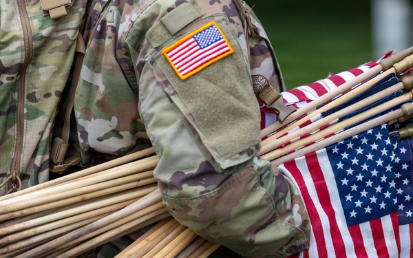 Fife and Drum Corps Conducts Flags In