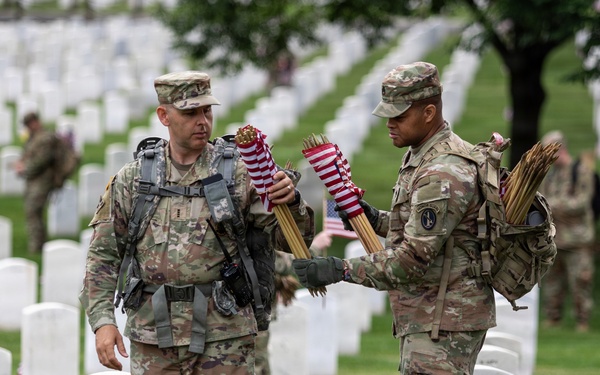 Fife and Drum Corps Conducts Flags In