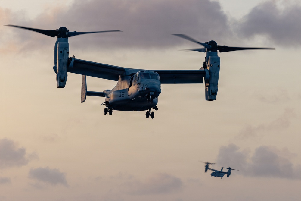 22nd MEU (SOC) | USS Iwo Jima Conducts Flight Operations