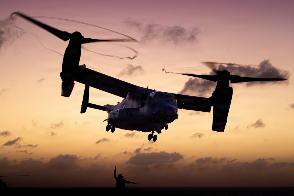 22nd MEU (SOC) | USS Iwo Jima Conducts Flight Operations