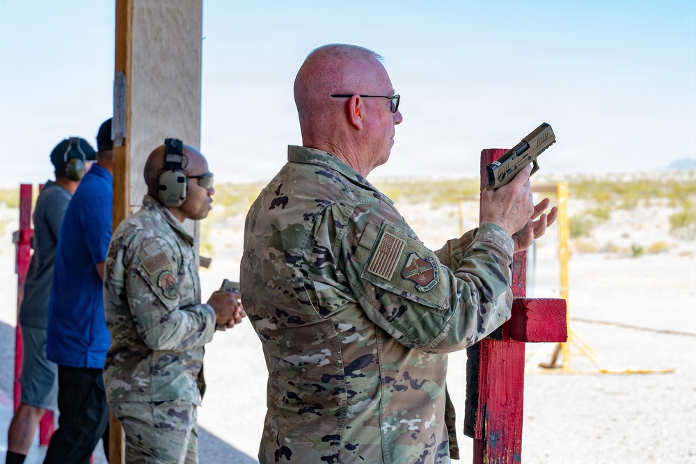 Security Forces organizes firing competition celebrating police week at Nellis AFB
