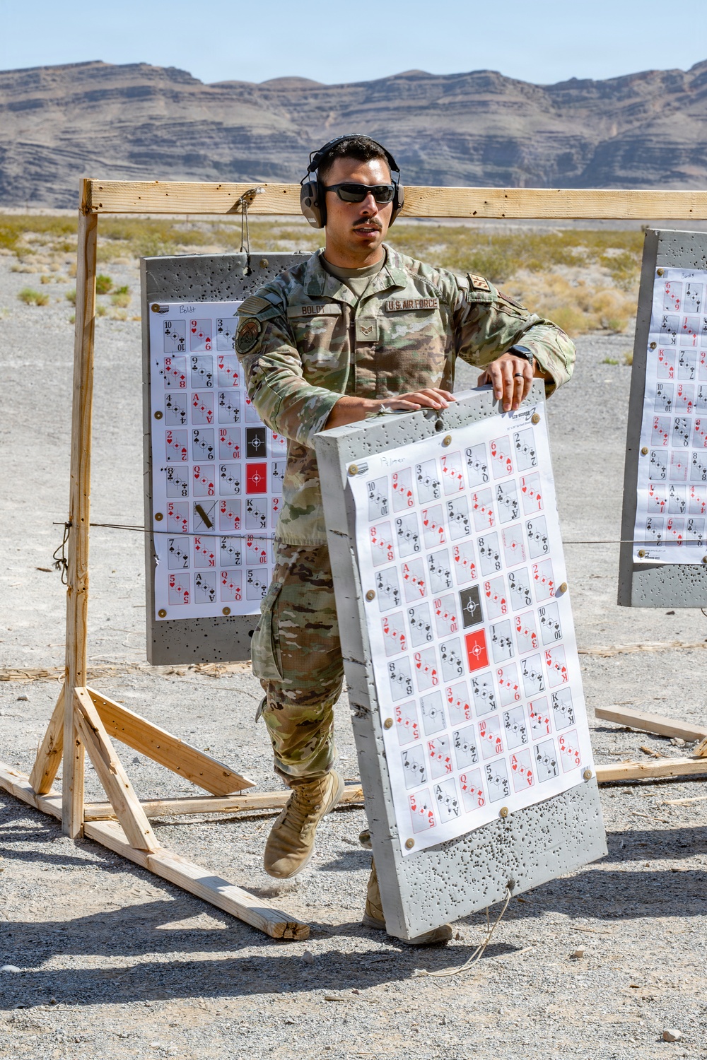 Security Forces organizes firing competition celebrating police week at Nellis AFB